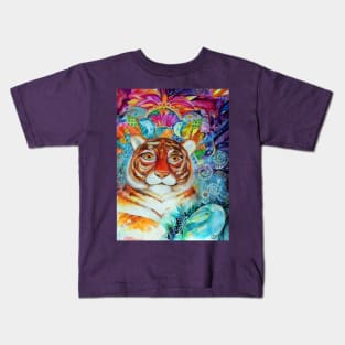 crazy tigre Kids T-Shirt